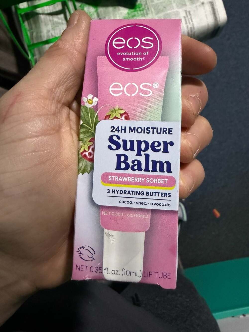 eos 24H Moisture Super Balm Strawberry Sorbet Lip Treatment 0.35 fl oz